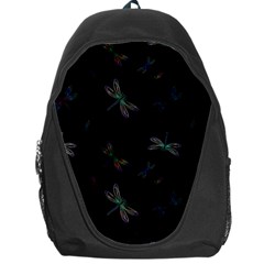 Background Pattern Dragonfly Backpack Bag