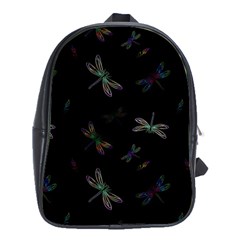 Background Pattern Dragonfly School Bag (xl) by Posterlux