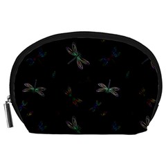 Background Pattern Dragonfly Accessory Pouch (large) by Posterlux