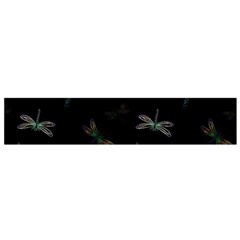 Background Pattern Dragonfly Small Premium Plush Fleece Scarf