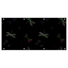 Background Pattern Dragonfly Banner And Sign 8  X 4  by Posterlux