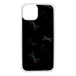 Background Pattern Dragonfly iPhone 14 TPU UV Print Case Front