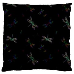 Background Pattern Dragonfly 16  Baby Flannel Cushion Case (two Sides)