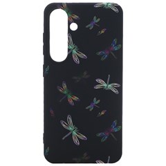 Background Pattern Dragonfly Samsung Galaxy S24 6 2 Inch Black Tpu Uv Case by Posterlux