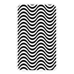 Black White Wave Pattern Wavy Water Seamless Memory Card Reader (rectangular)