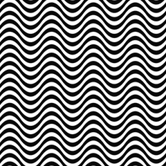 Black White Wave Pattern Wavy Water Seamless Play Mat (square) by Posterlux