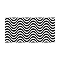 Black White Wave Pattern Wavy Water Seamless Yoga Headband