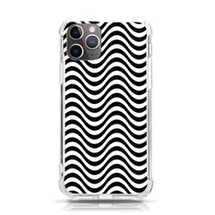 Black White Wave Pattern Wavy Water Seamless Iphone 11 Pro 5 8 Inch Tpu Uv Print Case by Posterlux