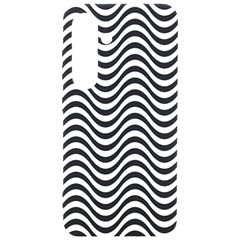 Black White Wave Pattern Wavy Water Seamless Samsung Galaxy S24 6 2 Inch Black Tpu Uv Case by Posterlux