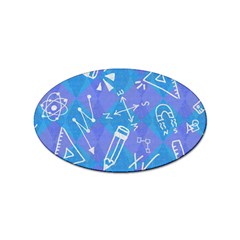 Background Abstract Texture Pattern Sticker (Oval)