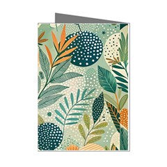 Leaves Pattern Flora Nature Mini Greeting Cards (pkg Of 8)