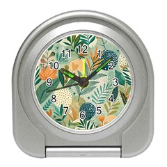 Leaves Pattern Flora Nature Travel Alarm Clock