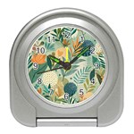 Leaves Pattern Flora Nature Travel Alarm Clock Front