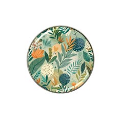 Leaves Pattern Flora Nature Hat Clip Ball Marker (4 Pack)