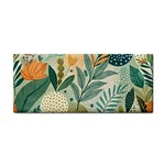 Leaves Pattern Flora Nature Hand Towel Front