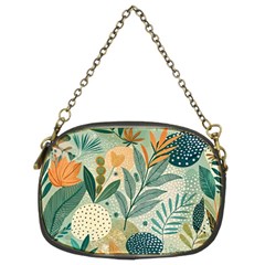 Leaves Pattern Flora Nature Chain Purse (two Sides) by Posterlux