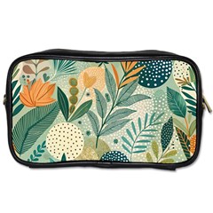 Leaves Pattern Flora Nature Toiletries Bag (two Sides)