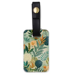 Leaves Pattern Flora Nature Luggage Tag (one Side)