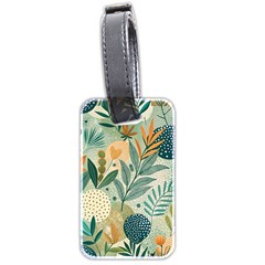 Leaves Pattern Flora Nature Luggage Tag (two Sides)