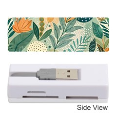 Leaves Pattern Flora Nature Memory Card Reader (stick) by Posterlux