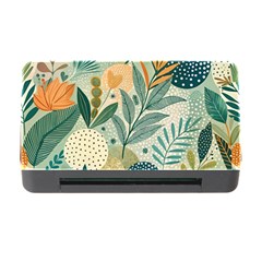 Leaves Pattern Flora Nature Memory Card Reader With Cf