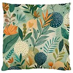 Leaves Pattern Flora Nature Large Cushion Case (Two Sides) Front