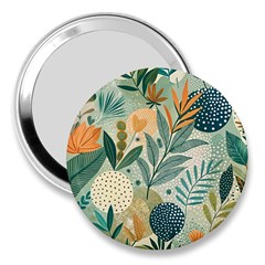 Leaves Pattern Flora Nature 3  Handbag Mirrors by Posterlux