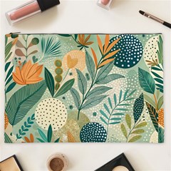 Leaves Pattern Flora Nature Cosmetic Bag (xxl) by Posterlux