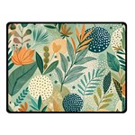 Leaves Pattern Flora Nature Two Sides Fleece Blanket (Small) 45 x34  Blanket Front