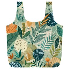 Leaves Pattern Flora Nature Full Print Recycle Bag (xxl) by Posterlux