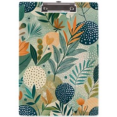 Leaves Pattern Flora Nature A4 Acrylic Clipboard by Posterlux