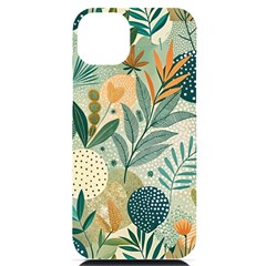 Leaves Pattern Flora Nature Iphone 14 Plus Black Uv Print Case