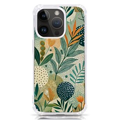 Leaves Pattern Flora Nature Iphone 14 Pro Tpu Uv Print Case