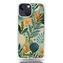 Leaves Pattern Flora Nature Iphone 13 Mini Tpu Uv Print Case by Posterlux