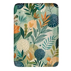 Leaves Pattern Flora Nature Rectangular Glass Fridge Magnet (4 Pack) by Posterlux