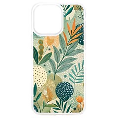 Leaves Pattern Flora Nature Iphone 15 Pro Max Tpu Uv Print Case