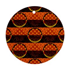 Art Pattern Design Wallpaper Ornament (round)