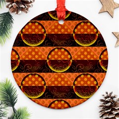 Art Pattern Design Wallpaper Round Ornament (two Sides)