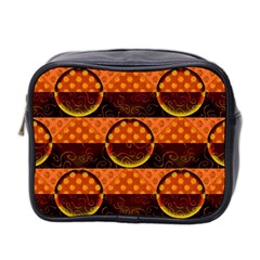 Art Pattern Design Wallpaper Mini Toiletries Bag (two Sides) by Posterlux