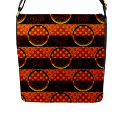 Art Pattern Design Wallpaper Flap Closure Messenger Bag (l)