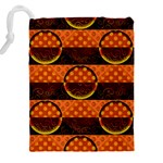 Art Pattern Design Wallpaper Drawstring Pouch (4XL) Back