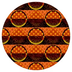 Art Pattern Design Wallpaper Round Trivet by Posterlux