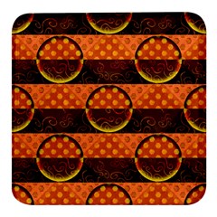 Art Pattern Design Wallpaper Square Glass Fridge Magnet (4 Pack) by Posterlux