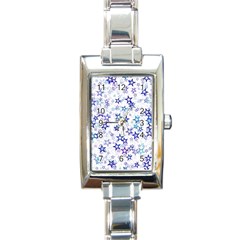 Christmas Stars Background Rectangle Italian Charm Watch by Posterlux