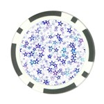 Christmas Stars Background Poker Chip Card Guard Front