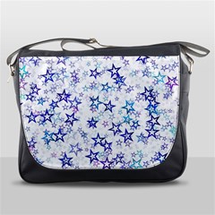 Christmas Stars Background Messenger Bag by Posterlux