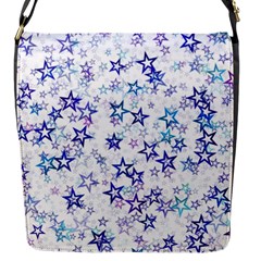 Christmas Stars Background Flap Closure Messenger Bag (s) by Posterlux