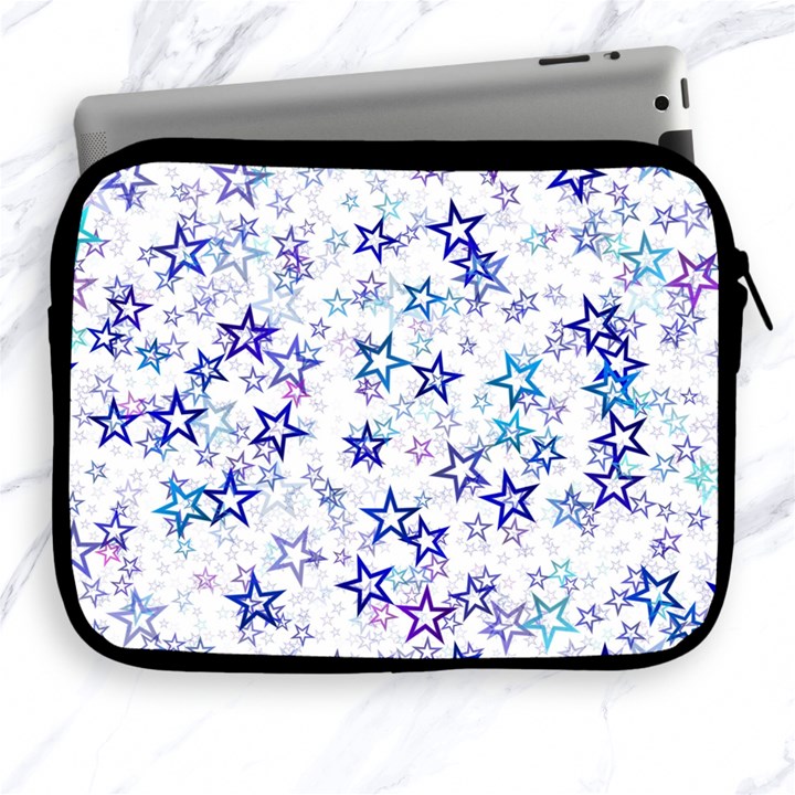 Christmas Stars Background Apple iPad 2/3/4 Zipper Cases