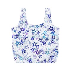 Christmas Stars Background Full Print Recycle Bag (m) by Posterlux