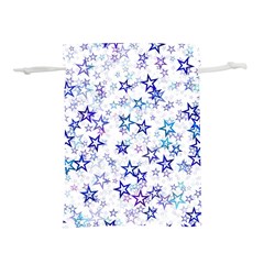 Christmas Stars Background Lightweight Drawstring Pouch (s) by Posterlux